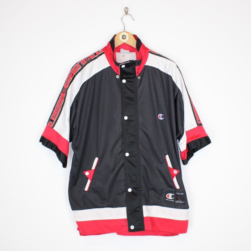 Black and hotsell red champion jacket