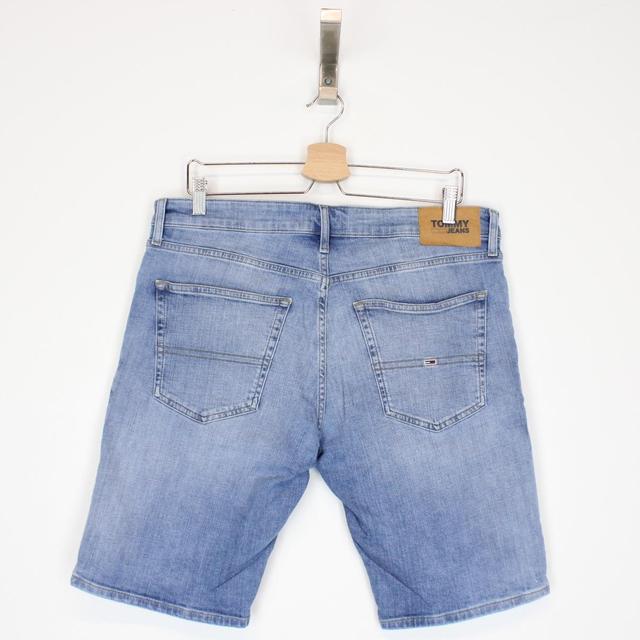 Tommy Hilfiger Blue Spellout Denim Shorts