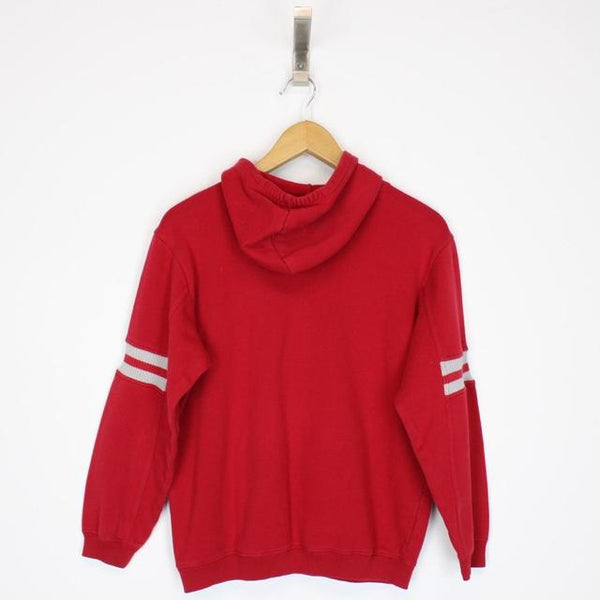 Vintage Reebok Red Pullover Spellout Hoodie Jumper