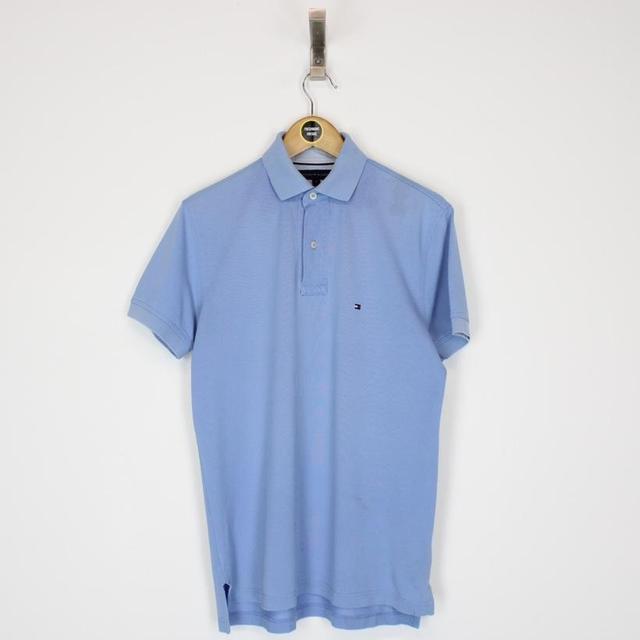 Vintage 00s Tommy Hilfiger Light Blue Short Sleeve Polo Shirt