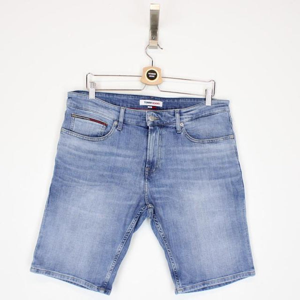 Tommy Hilfiger Blue Spellout Denim Shorts