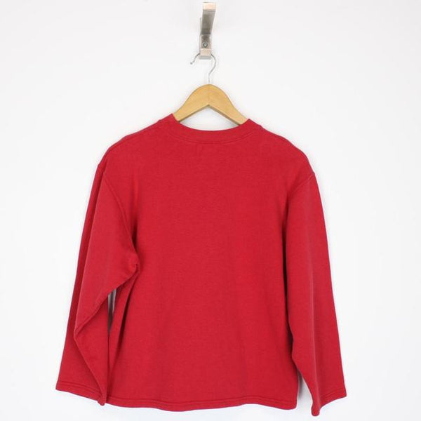 Vintage 90s Naf Naf Red Spellout Sweatshirt Jumper