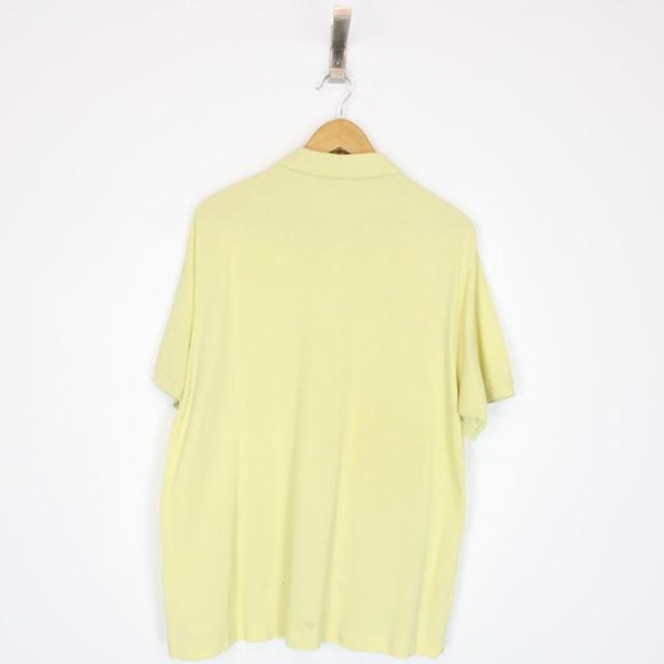 Lacoste Yellow Short Sleeve Cotton Polo Shirt