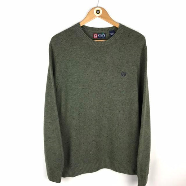 Vintage 90’s Chaps Ralph Lauren Green Crew Neck Sweatshirt Jumper