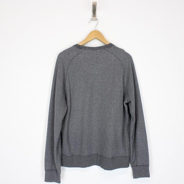 Nike FC Grey Crew Neck Spellout Sweatshirt Jumper