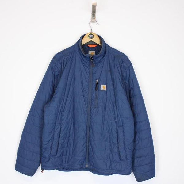 Carhartt Blue Full Zip Padded Nylon Jacket