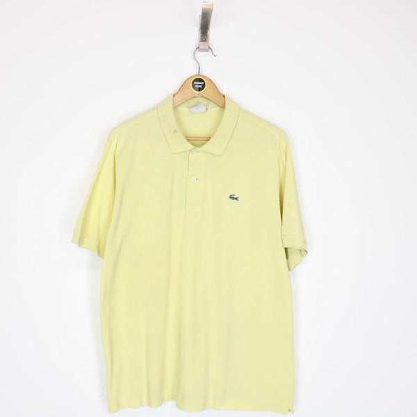 Lacoste Yellow Short Sleeve Cotton Polo Shirt