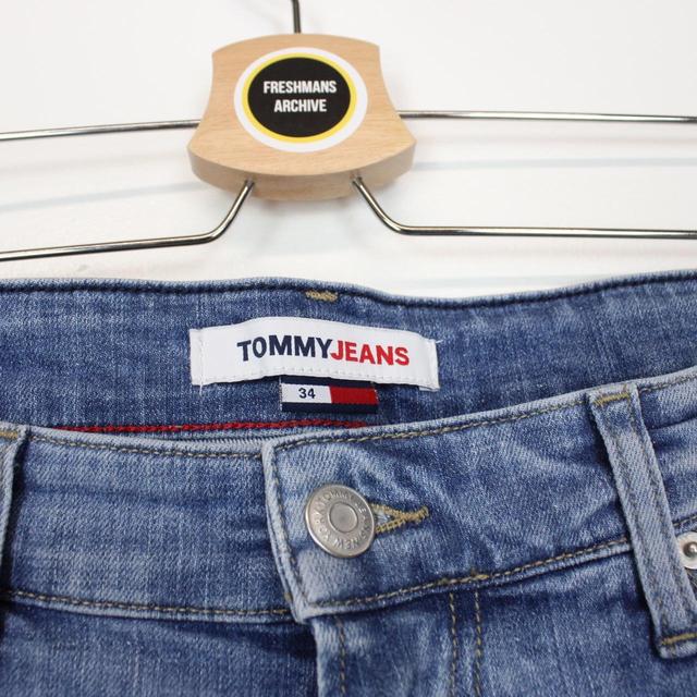 Tommy Hilfiger Blue Spellout Denim Shorts