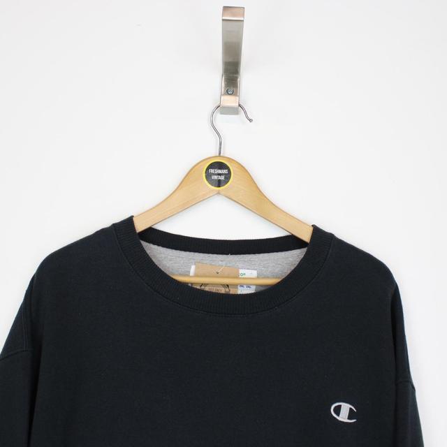 Vintage 90s Champion Black Sweatshirt Jumper