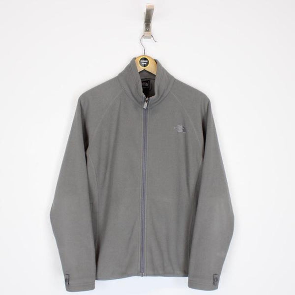 Vintage The North Face Grey Full Zip Spellout Fleece Jumper